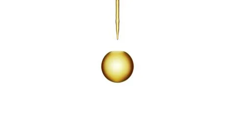 Oil Drops on White background. Stock Illustration