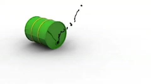 Oil Drum Spill Stock Footage 733734