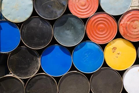 Oil drums Stock Photos