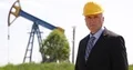 Oil Extraction Company Image Engineer Looking to Camera Confident and Serious 4k or 4k+ Resolution