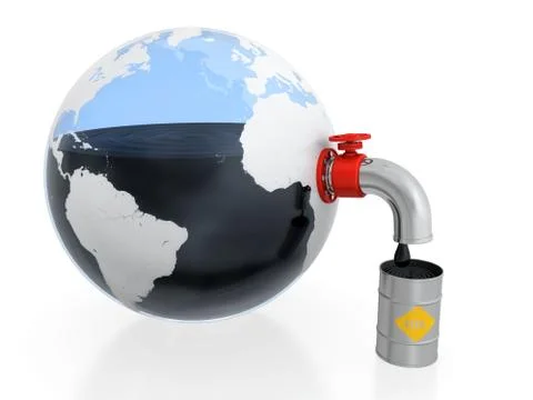 Oil extraction Stock Illustration