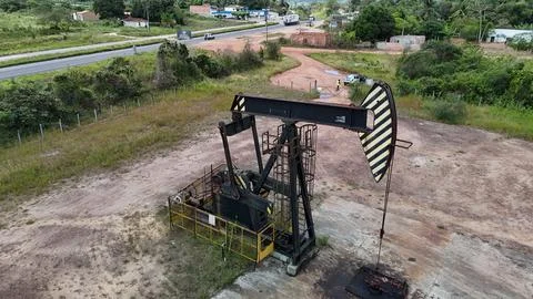 Oil extraction machine Stock Photos