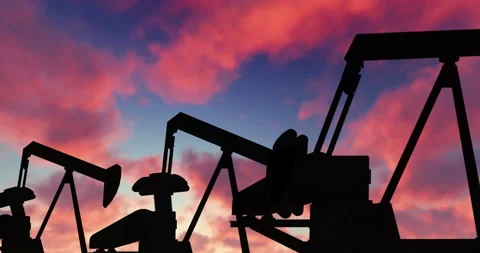 Oil Field | 4K Loopable stock video Stock Footage 171956909