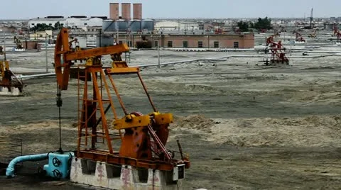 Oil field Stock Footage 11635079