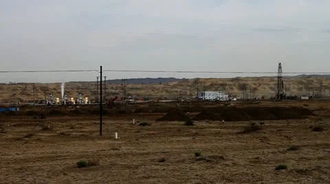 Oil field Stock Footage 11635100