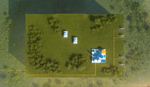 Oil field Иллюстрация