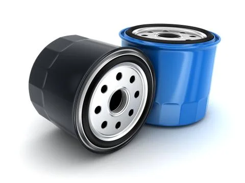Oil filter car (done in 3d) 스톡 일러스트