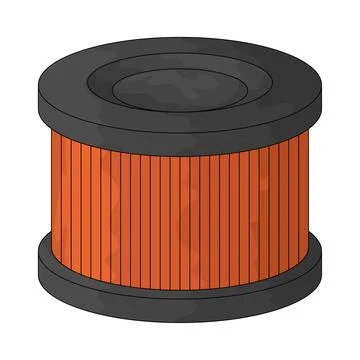 Oil filter illustration Stock Illustration