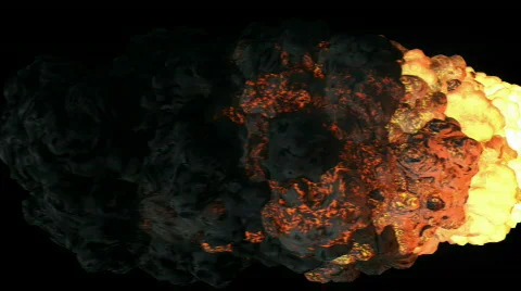 Oil Fire Horizontal. CG. HD Stockbeeldmateriaal 506985