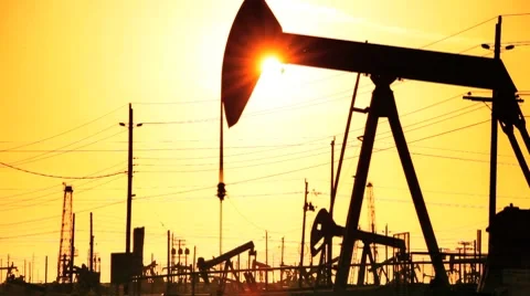 Oil Fossil Fuel Production Stock Footage