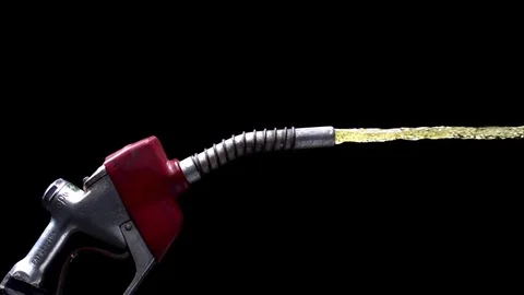 Oil fuel being sprayed out of the gun nozzle in slow motion Stock Footage 81226784