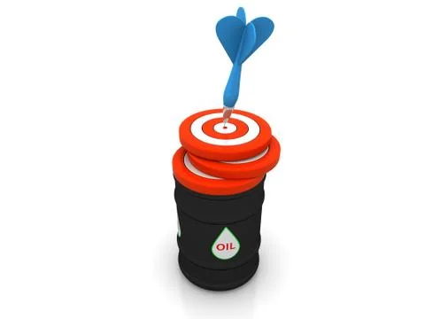 OIL GRAPH Stock Illustration