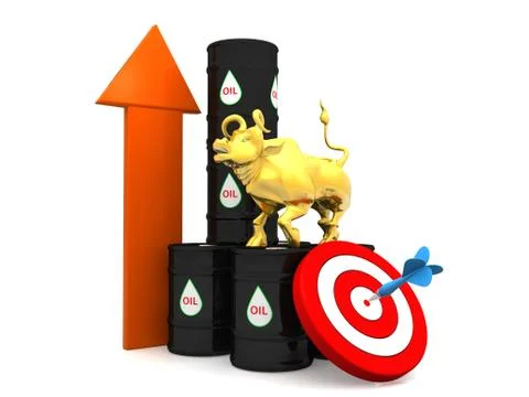 OIL GRAPH02 Stock Illustration