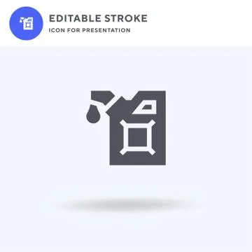 Oil icon vector, filled flat sign, solid pictogram isolated on white, logo il イラスト素材