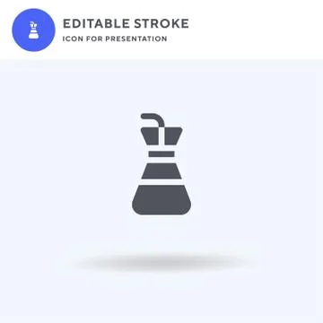 Oil icon vector, filled flat sign, solid pictogram isolated on white, logo Stock Illustration