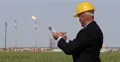 Oil Industry Business Man Notes Production Parameters Pollution Chemical Process 4k or 4k+ Resolution