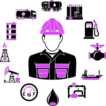Oil industry Concept Stock Illustration
