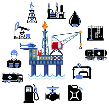 Oil Industry Concept Stock Illustration