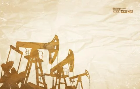 Oil industry design. Stock Illustration