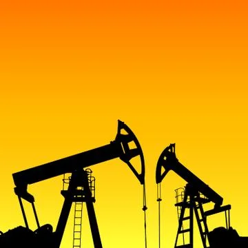 Oil industry. Illustrazione stock