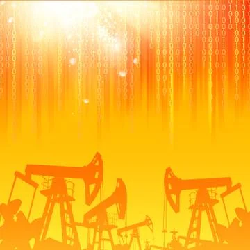 Oil industry. Illustrazione stock