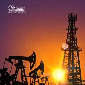 Oil industry. Stock Illustration