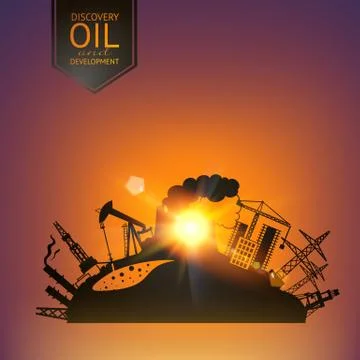 Oil industry Stock Illustration