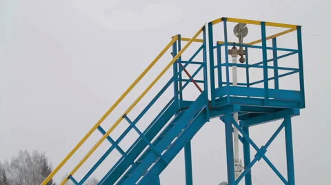 Oil industry pump jack 스톡 동영상 59974353