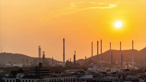 Oil Industry - Refinery plant Stock Footage 103466053