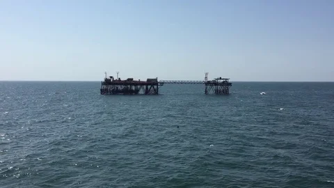 Oil instalation Stock Footage 80536059