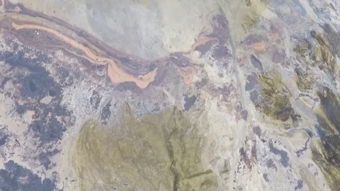 Oil lake Stock Footage 83399016