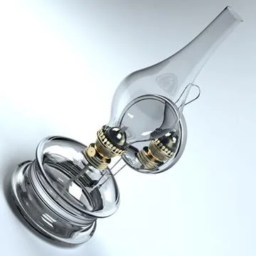 Oil lamp 01 3D Model