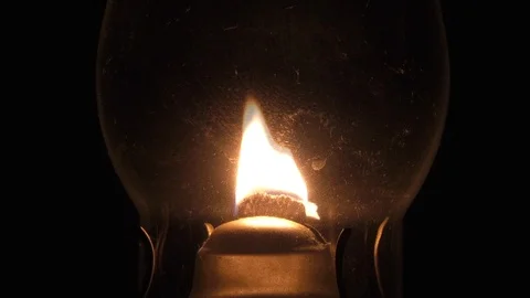 Oil Lamp Close Up Video stock 111868053