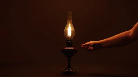 Oil lamp Stock Footage 103368254