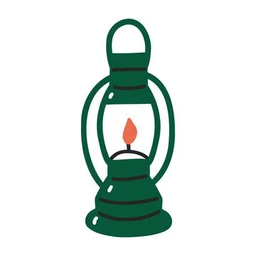 Oil lamp icon Stock Illustration