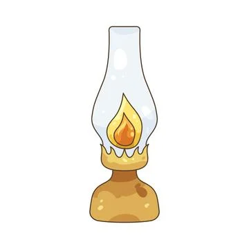 Oil lamp イラスト素材