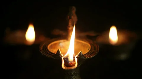 Oil Lamps Stock Footage 32250486