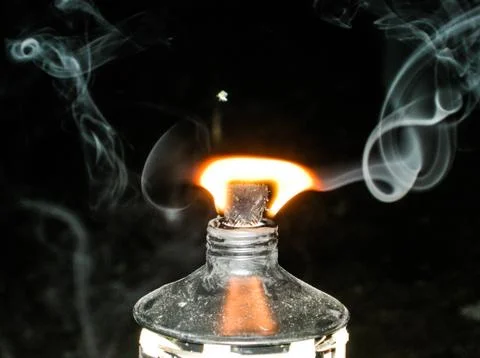 Oil Lantern Flame Stock Photos