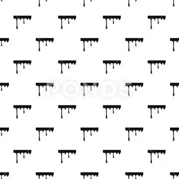 Oil leaking isolated on white background Stock Illustration