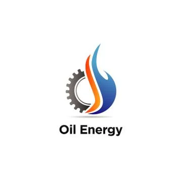 Oil Machine Engineering Logo Sign Symbol Icon Stock Illustration