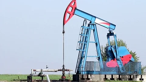 Oil making facility  Stock Footage 79838074