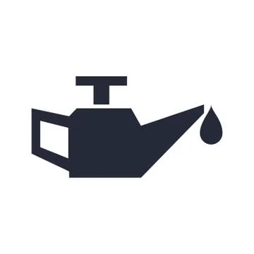 Oil mechanic tool flat icon Ilustração Stock