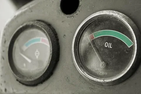 Oil meter Foto stock