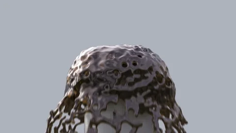 Oil overflows from a pipe Stock Footage 124784412