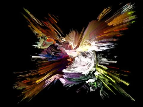 Oil Paint Abstract Stock Illustration