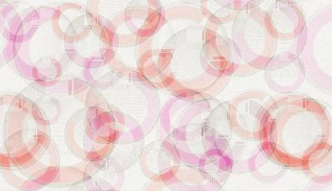 Oil paint different shape circle pattern on a gray white abstract texture . イラスト素材