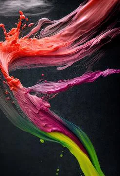 Oil paint splatters Stock Illustration