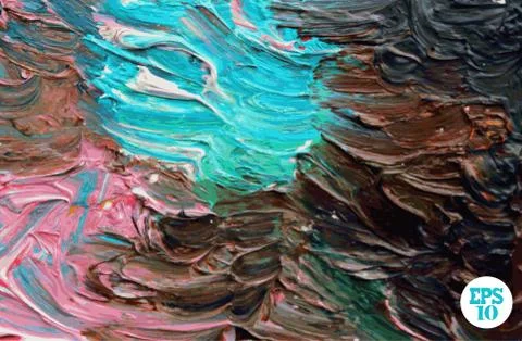 Oil painted background Stock Illustration