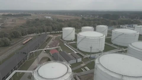 Oil petrol warehouse Stock Footage 149041060