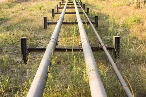 Oil  pipe line Stock Photos